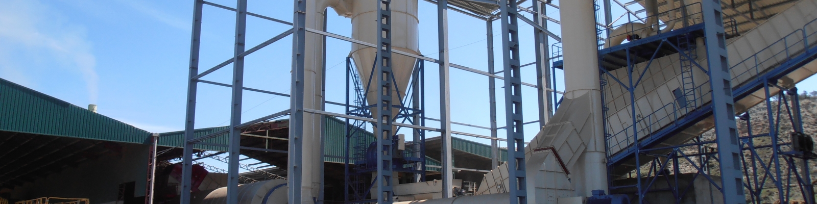 The processing of Alfalfa into feed pellets